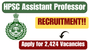 HPSC Assistant Professor Recruitment